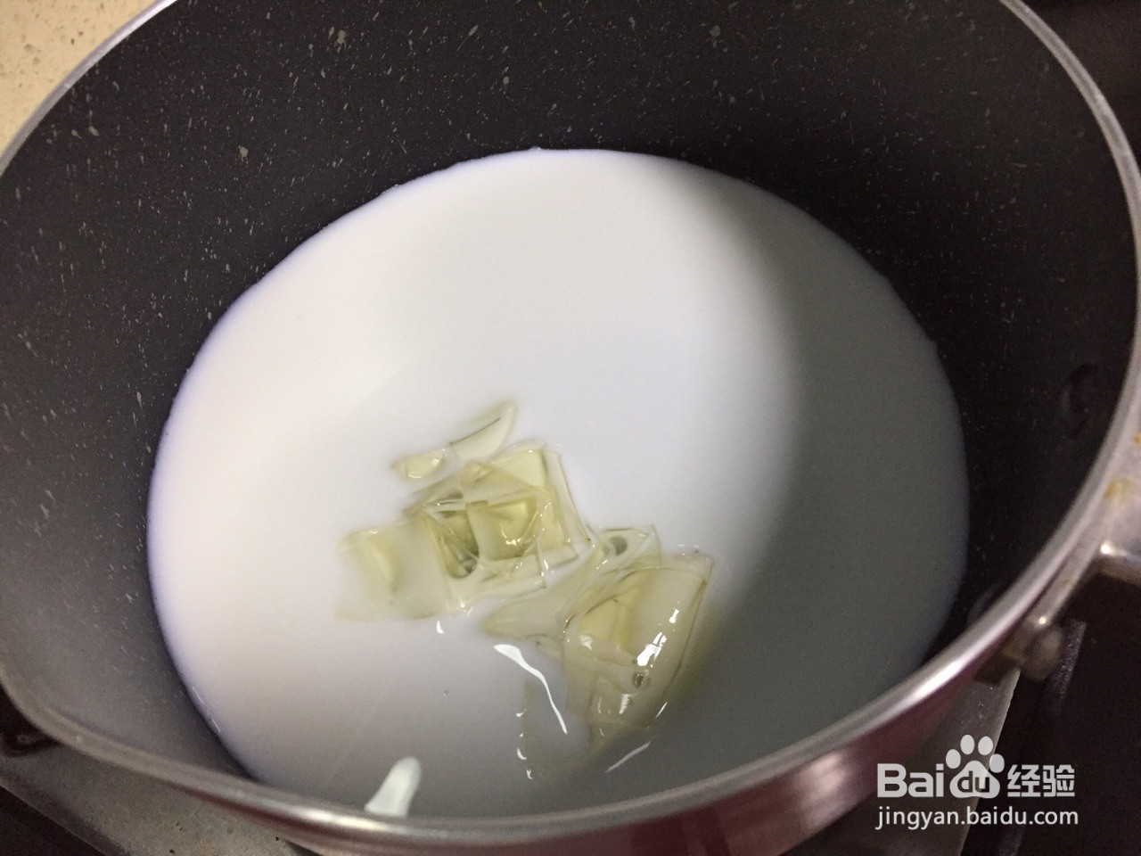 芒果奶香布丁的做法