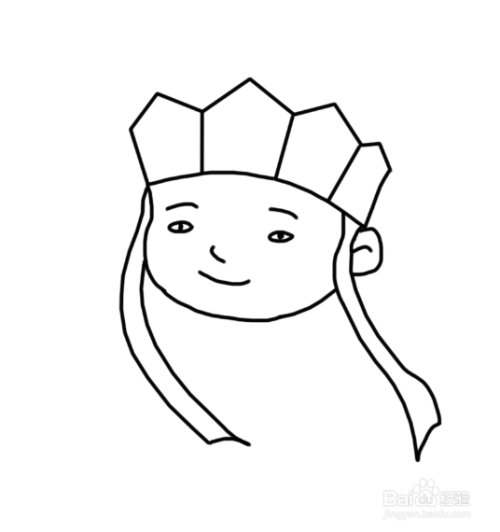 人物简笔画:小唐僧