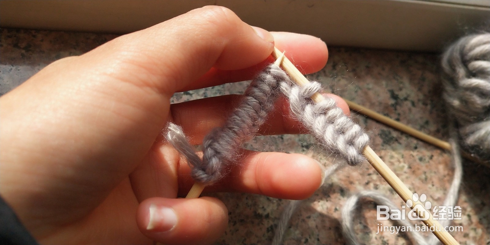 只有一种针式的围巾最简织法