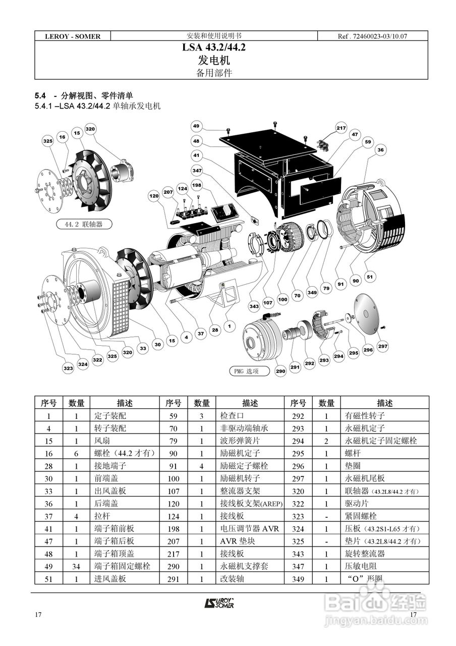 LSA 43.2/44.2发电机安装和使用说明书:[2]