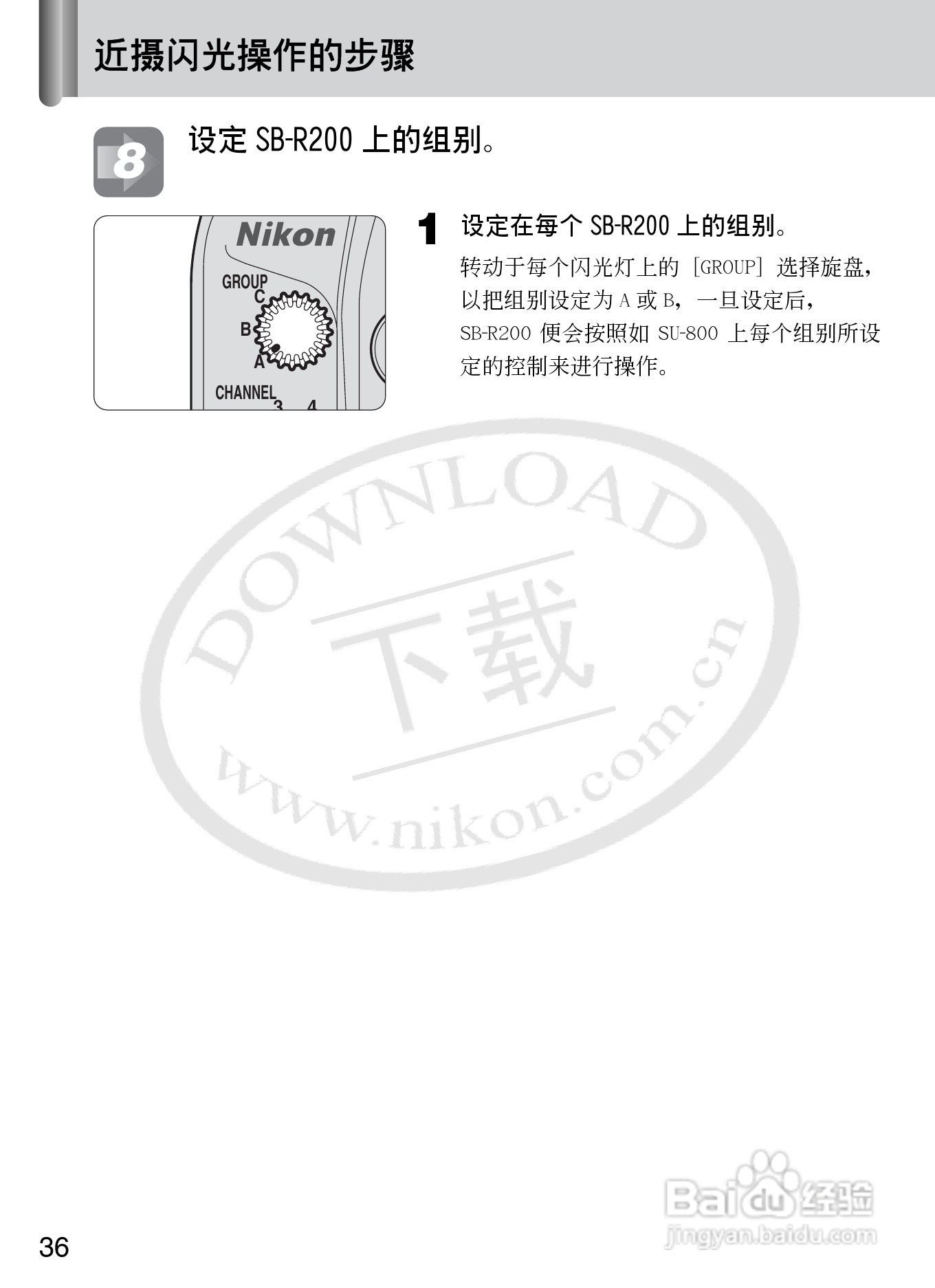 尼康SB-R200数码相机使用说明书:[4]