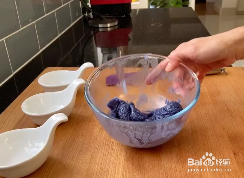 青花瓷冰皮月饼～免蒸免烤