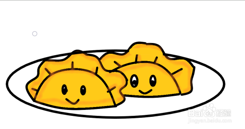 可爱卡通水饺怎么画?