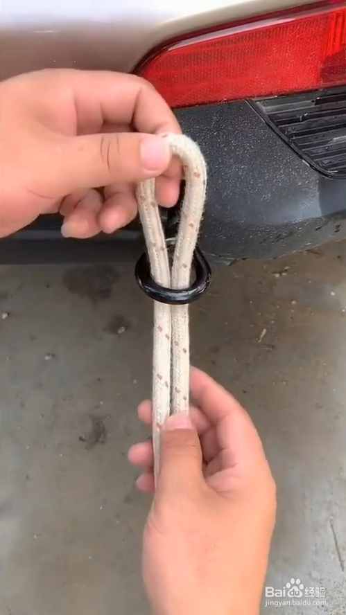 如何打拖车的绳结?