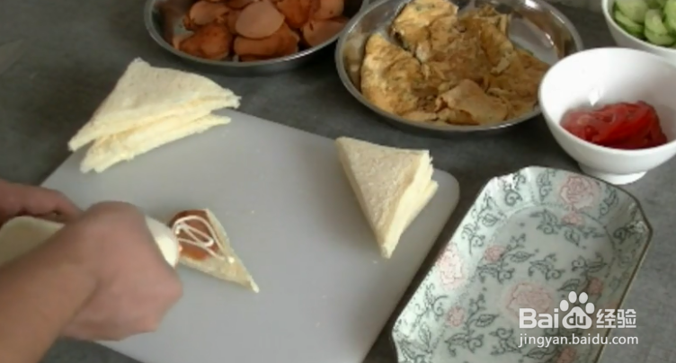 #新人打卡#三明治该怎么做？教你快速制作三明治