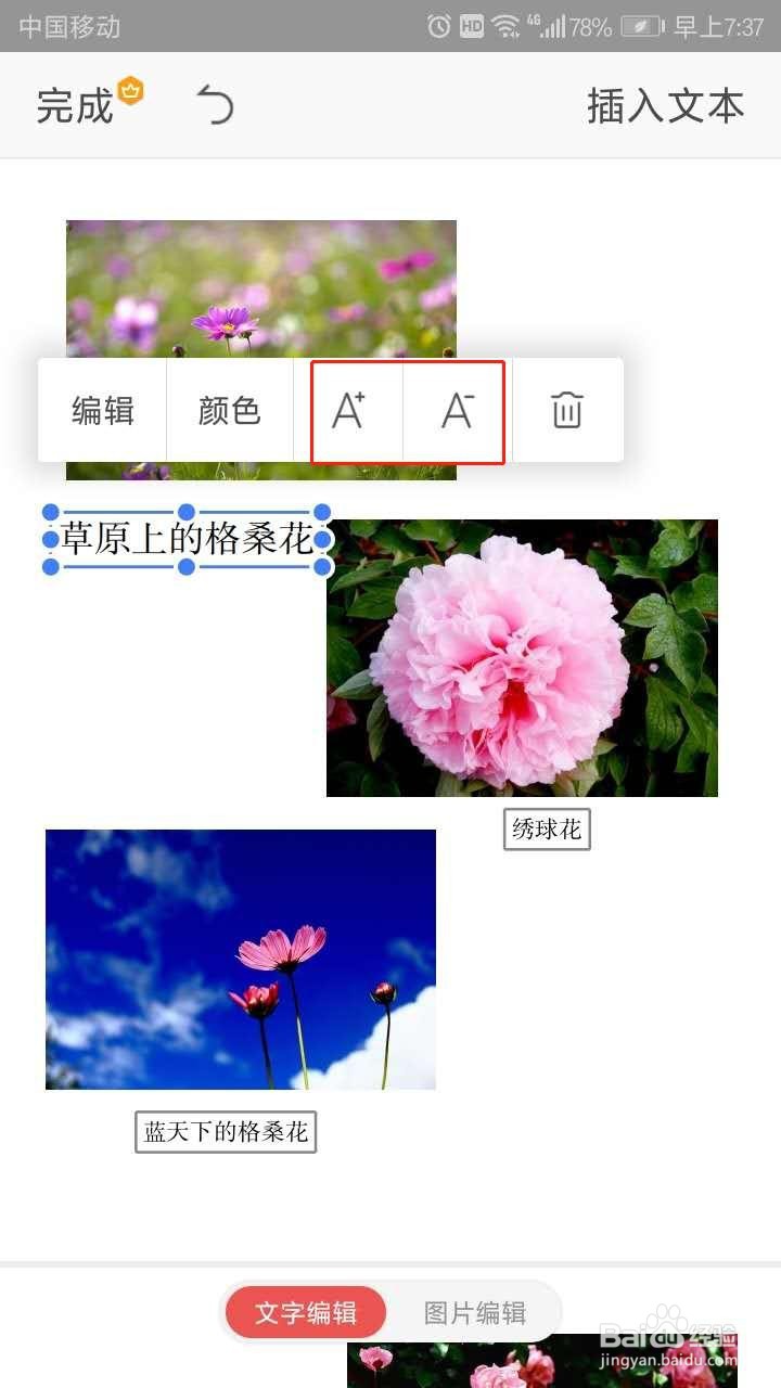 手机WPS PDF中如何更改字号