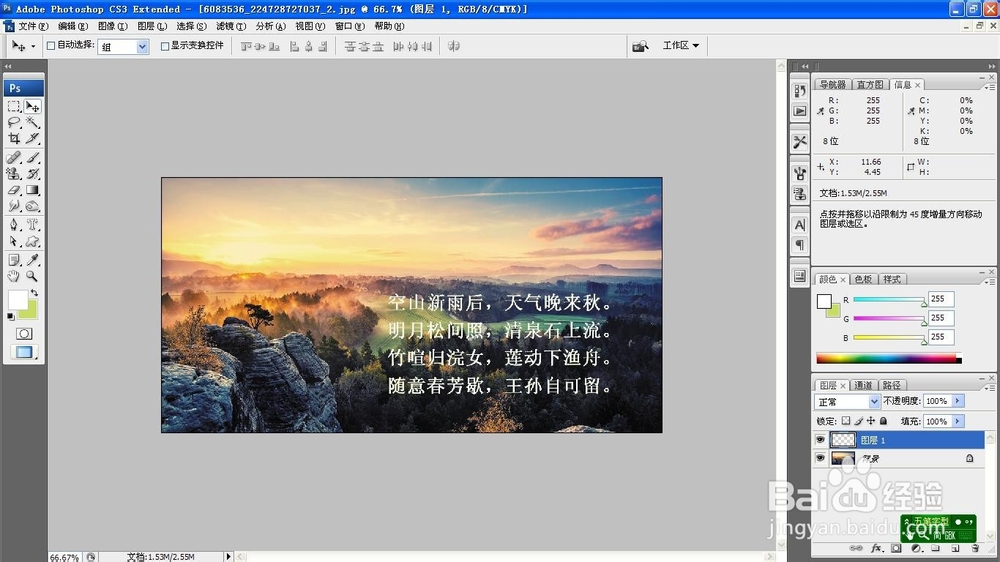 PS软件中文字工具的正确使用