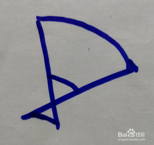 用简笔画怎么画一把折扇？