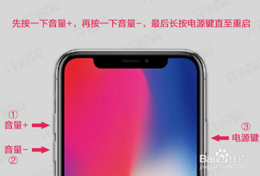 苹果x怎么强制关机重启
