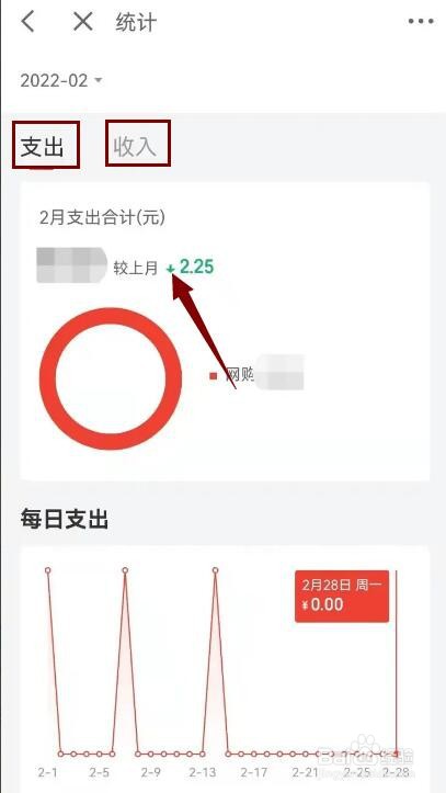 京东金融如何查询月度账单统计图