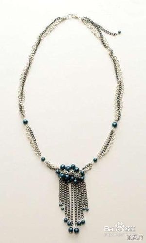 打造珍珠条纹项链