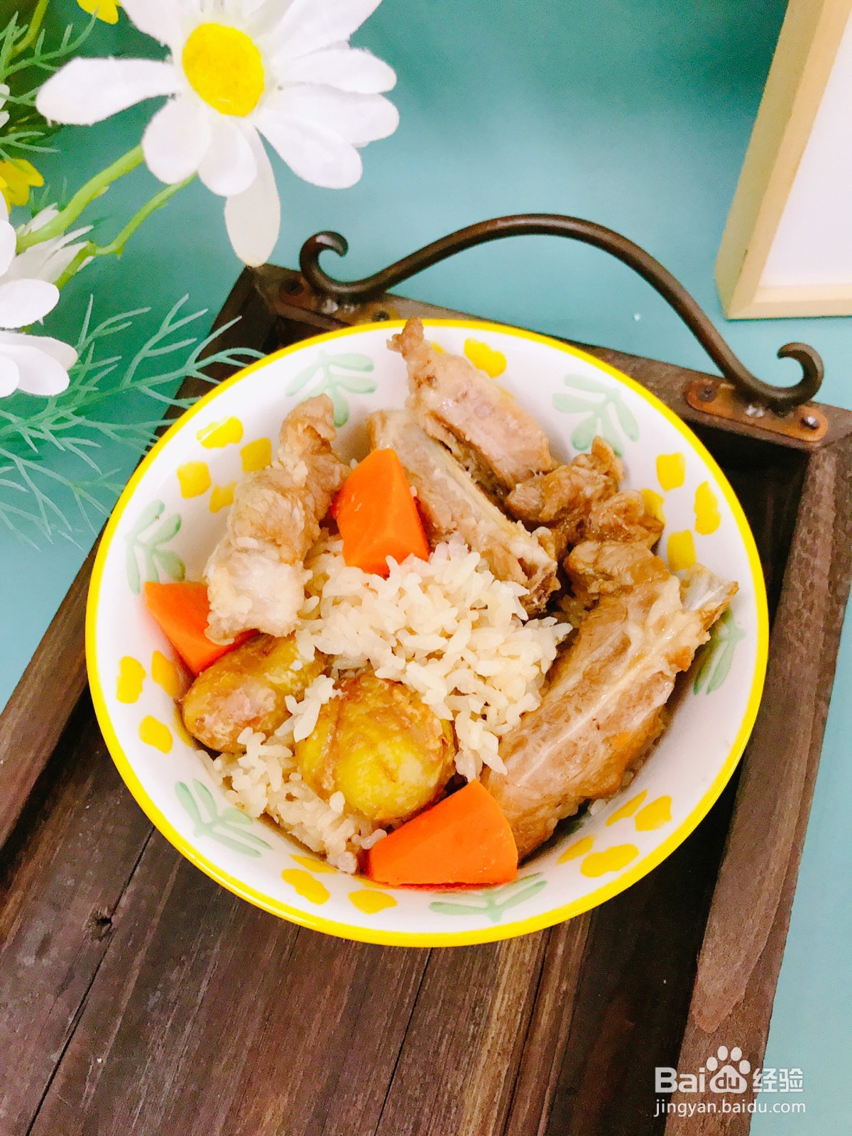 排骨板栗焖饭的做法