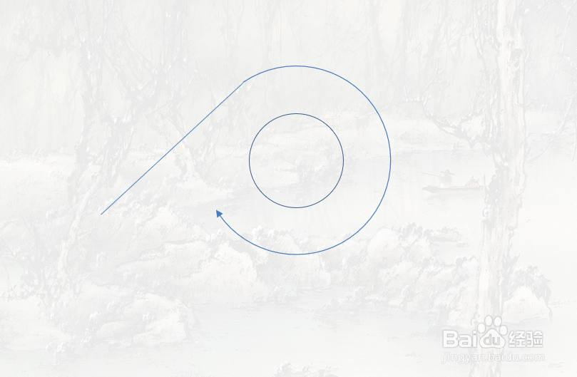 PPT绘制线性箭头图案