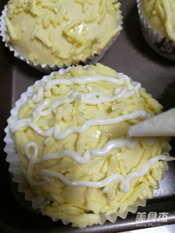 葱香芝士火腿面包