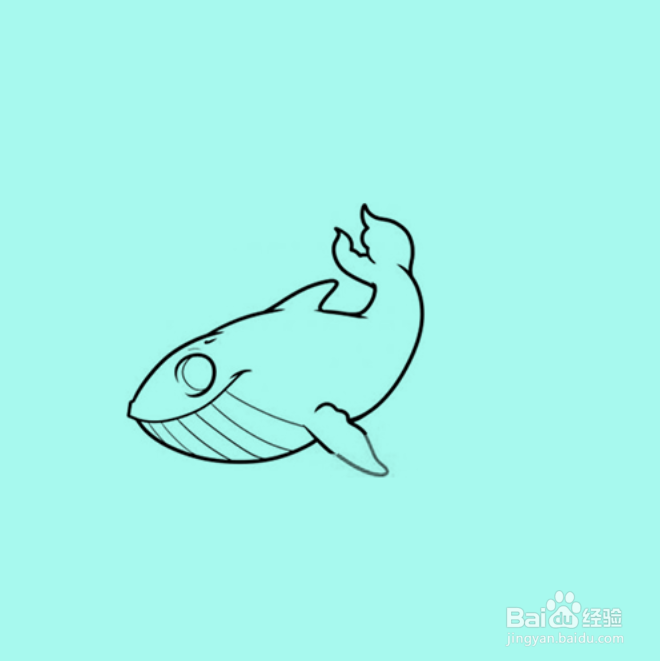 如何手工画鲨鱼简笔画