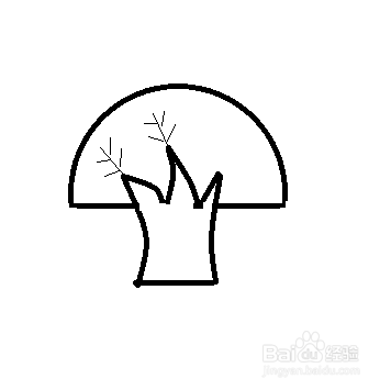简笔画-创意大树的简笔画如何画