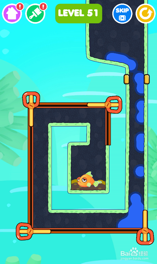 怎样通过Save The Fish的LEVEL 51