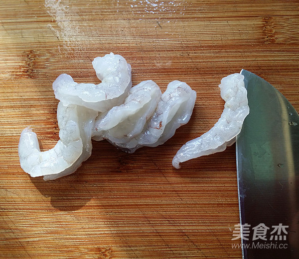 青蒜爆虾球的做法