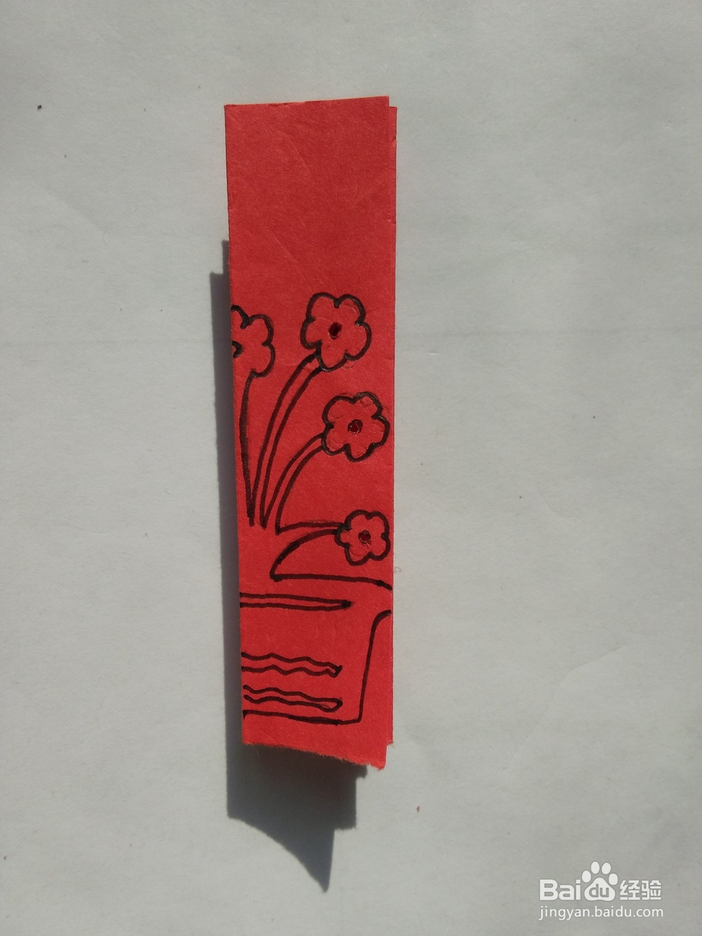 剪纸——怎么剪花朵盆栽
