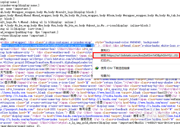 怎样下载百度首页的皮肤图片