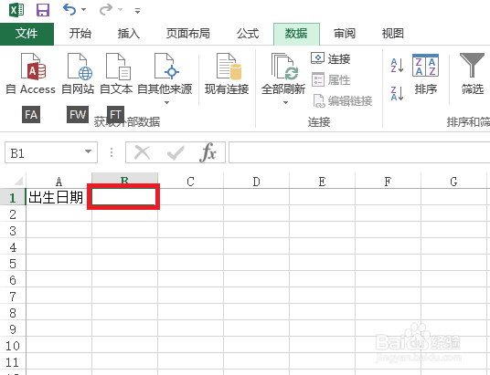 如何设置EXCEL2013中使单元格只能输入文本