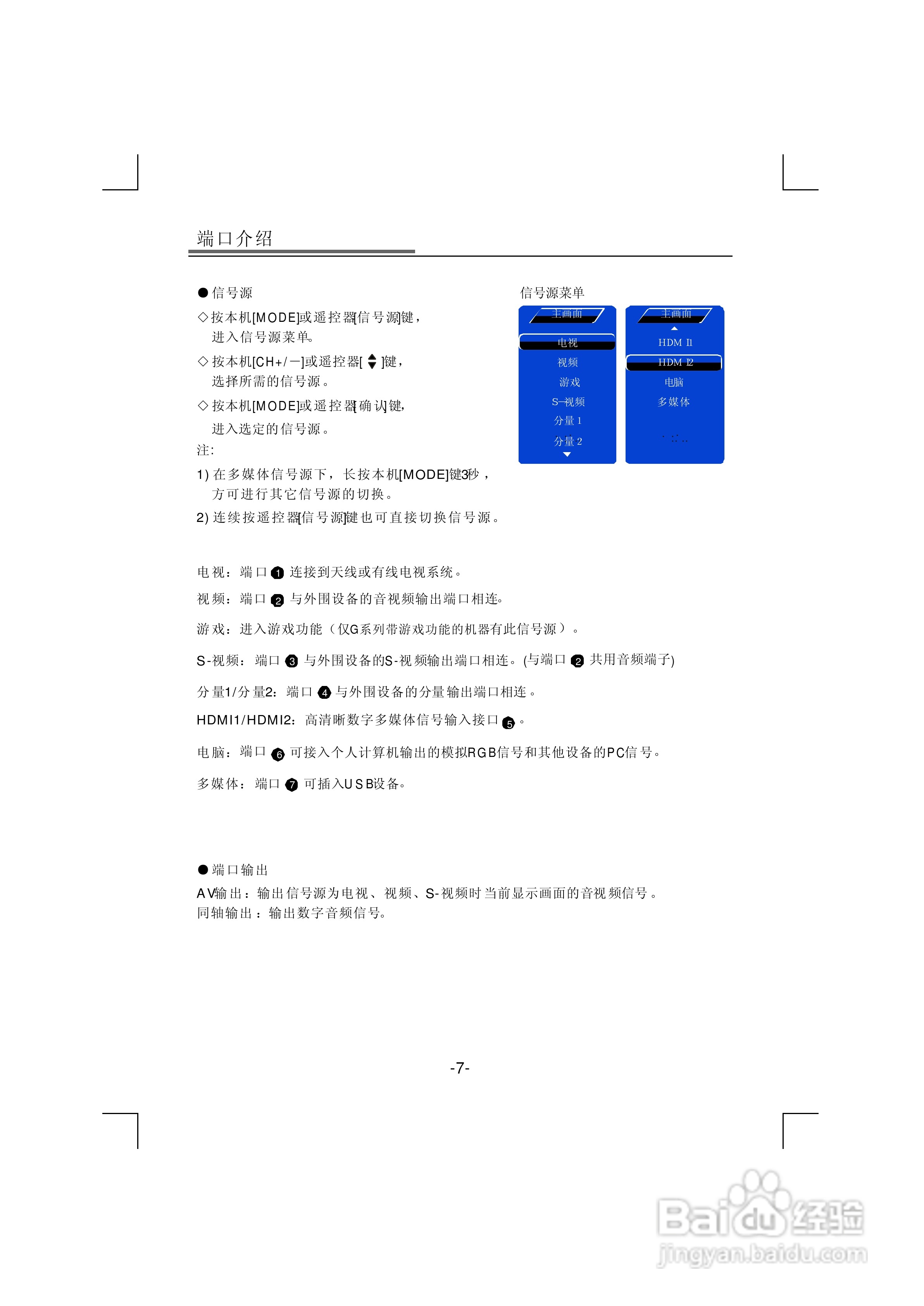 熊猫电子L32D01液晶彩色电视机说明书:[1]