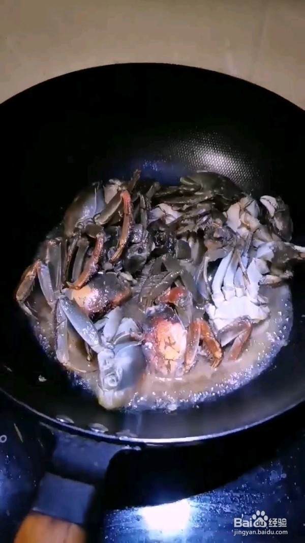 清炒河蟹做法