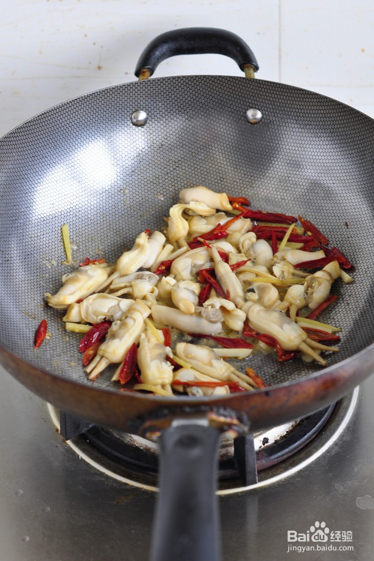 菜薹蛏子炒香干