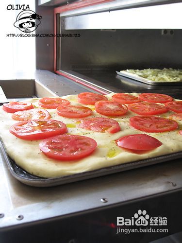学意大利披萨的最简单做法——【榄香番茄披萨】