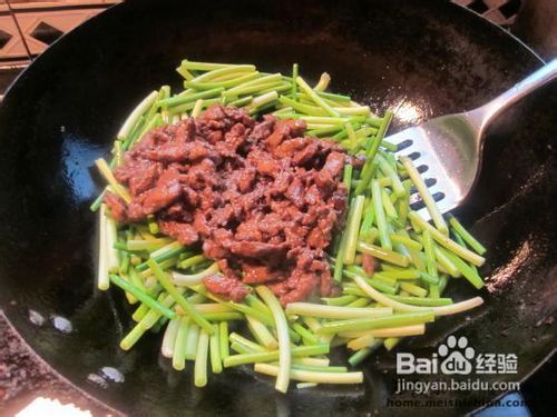 学做京酱肉丝——甜面酱蒜苔炒肉丝