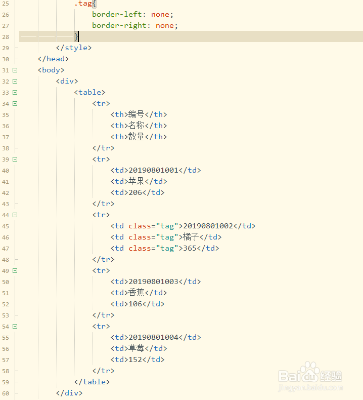 如何使用CSS3中的属性控制表格间距并设置无边框