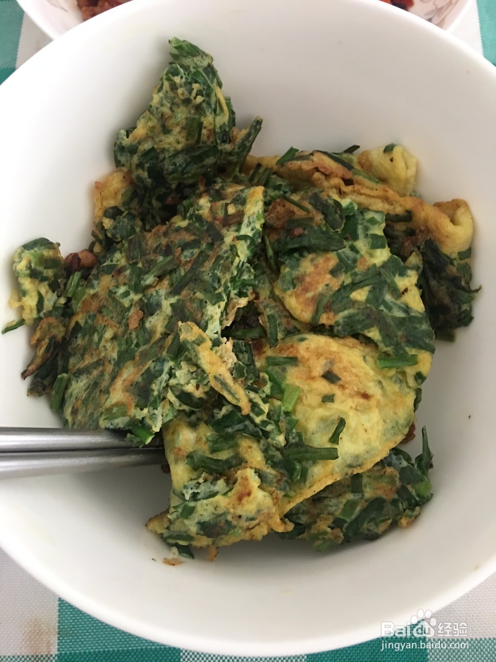 韭菜蛋饼的做法