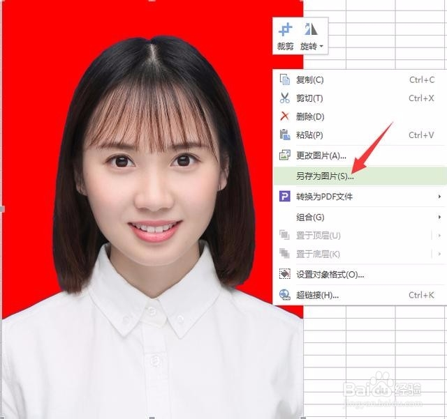 用Excel替换证件照背景色