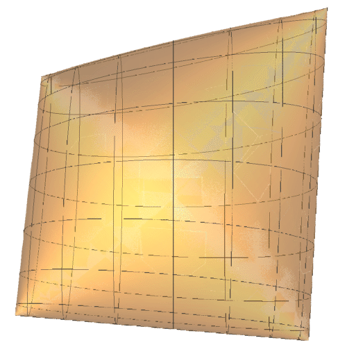 【微分几何】不同方向的平面与粽子曲面的截线