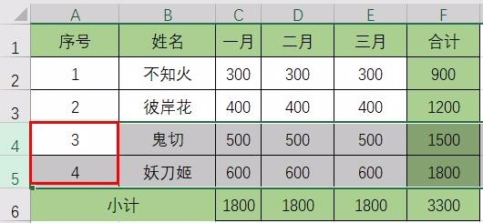 Excel快速录入(序号)