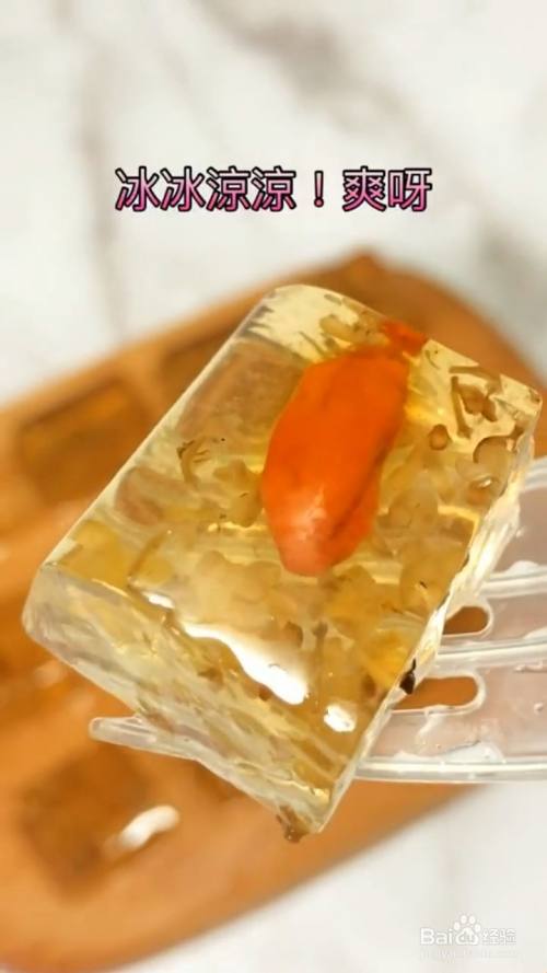 如何制作桂花糕果冻 百度经验