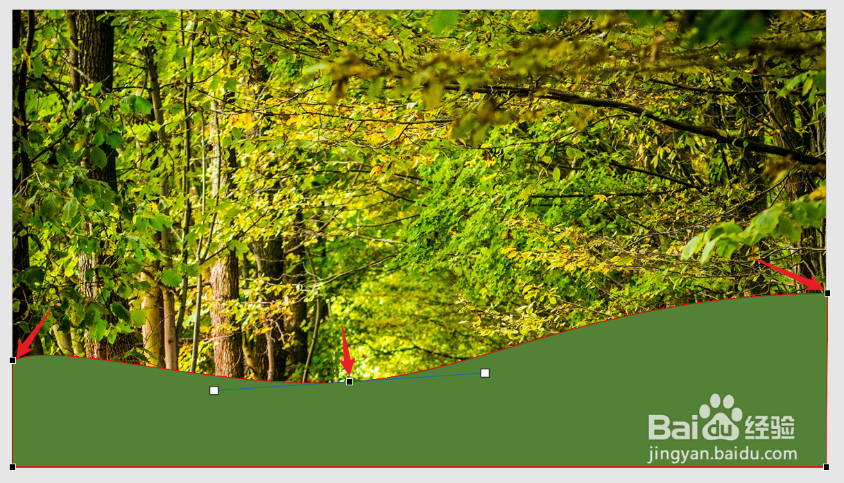 PPT中怎么添加弧形色块