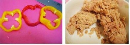 吞拿鱼彩椒圈的做法