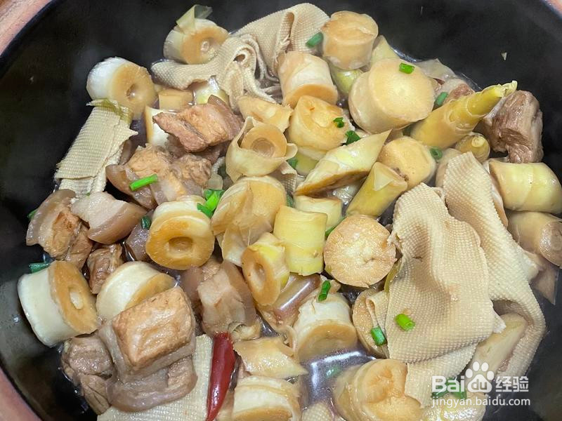 经典春笋烧肉的做法