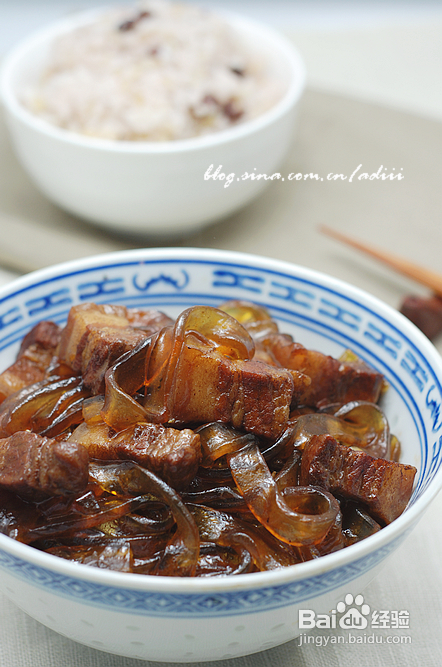 【猪肉炖粉条】菜里的粉条很给力！附炖肉容易烂的小窍门
