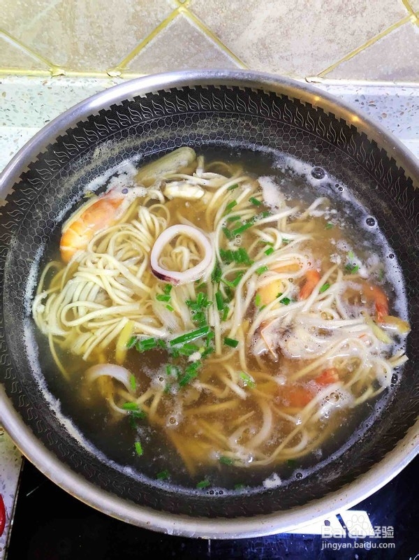 海鲜面的做法