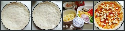 异域风情自已做----香菇鸡肉批萨