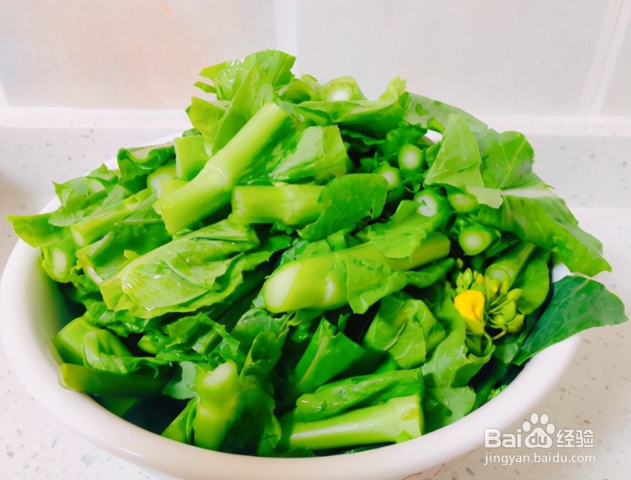 清炒油菜苔的做法