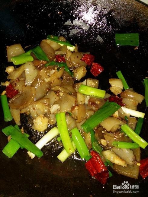 葱烧麻辣猪皮