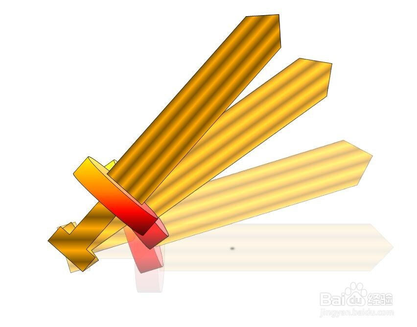 PowerPoint2007中制作刀剑划过的效果