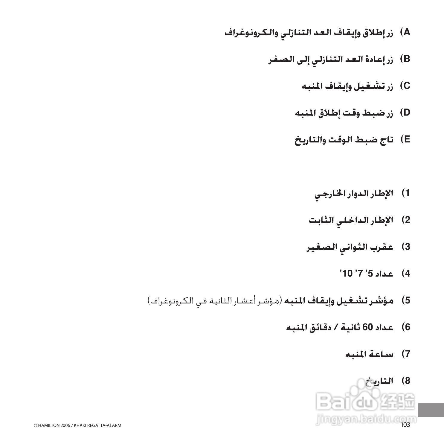 Hamilton汉密尔顿扬帆报时特制手表使用说明书:[11]