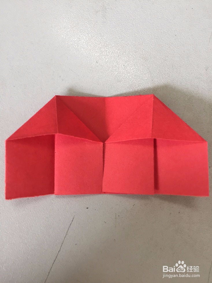 幼儿书生帽子亲子折纸