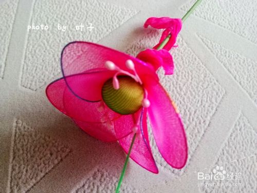 怎样做丝网花---荷花的详细做法