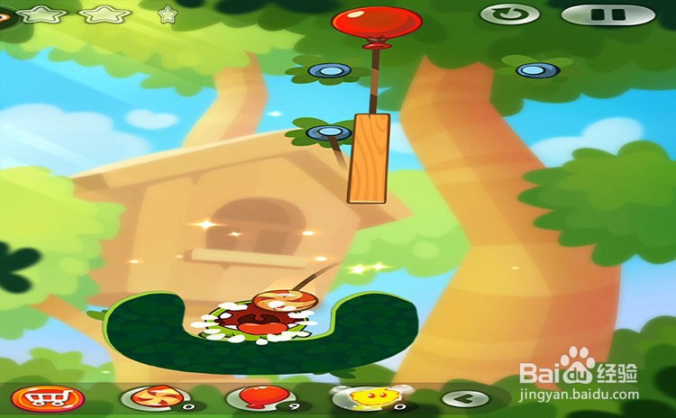 手机游戏割绳子2关卡1-9三星攻略