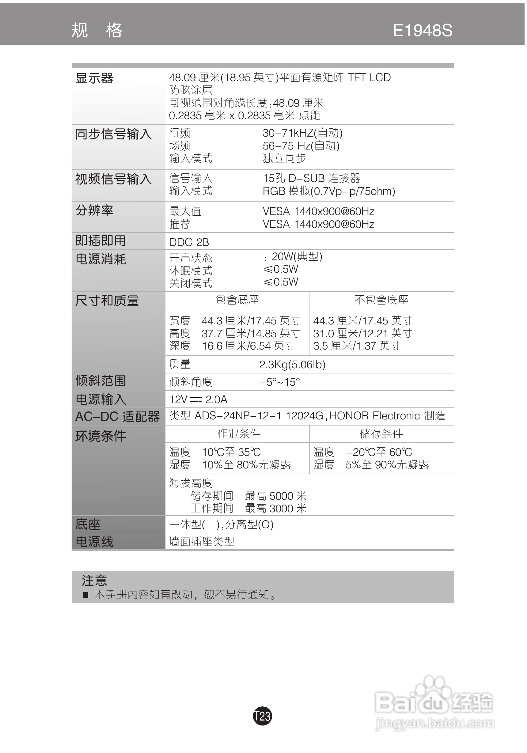 LG E1948S液晶显示器使用说明书:[3]